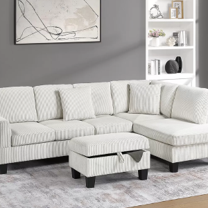 3-Piece Sectional Set W / Ottoman