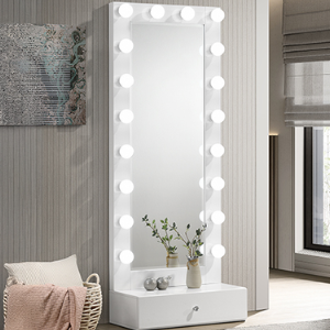 B4852WH-DB-SET LUXO TALL LIGHTED VANITY W/DRAWER