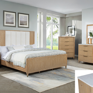 SETB1450 KARA BEDROOM GROUP -CERUSED NATURAL