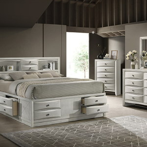 SETB4255 EMILY STORAGE WHITE BEDROOM
