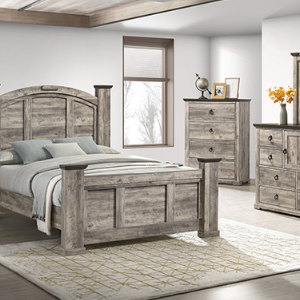 SETB6840 ELLA-MAE BEDROOM RECLAIMED GREY - QUEEN