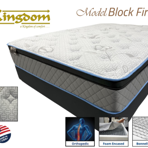 Kingdom Mattress – Model Block Firm 12" - TWIN