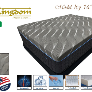 Kingdom Hybrid Mattress – Model Icy 14" Firm - TWIN
