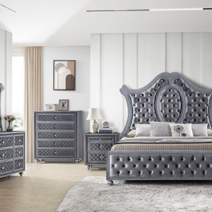 SETB2100 CAMEO PANEL BEDROOM GROUP - QUEEN