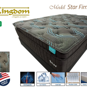 Kingdom Hybrid Mattress – Model Star Firm (15”) - TWIN